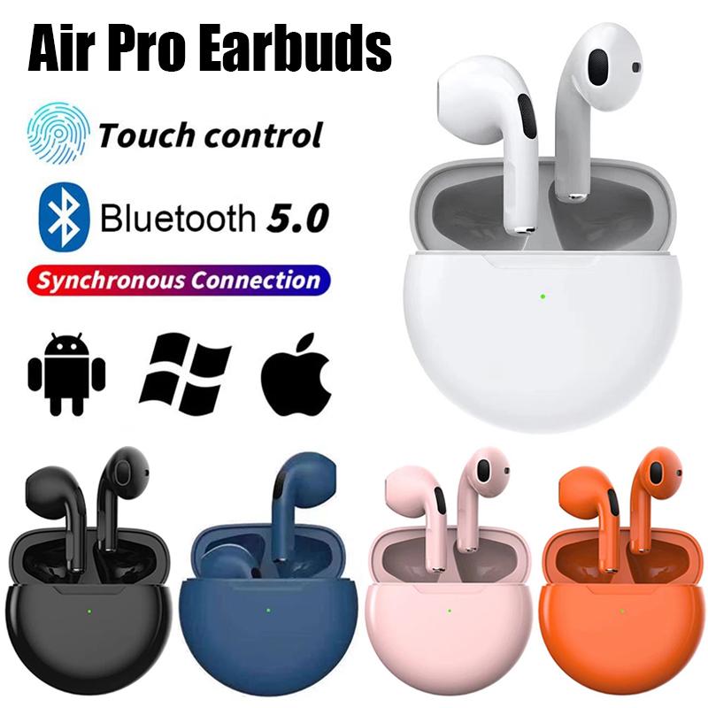 

Наушники TWS Air Pro 6 Bluetooth с микрофоном 9D стерео Hifi наушники для iPhone IOS Android Беспроводная Bluetooth-гарнитура