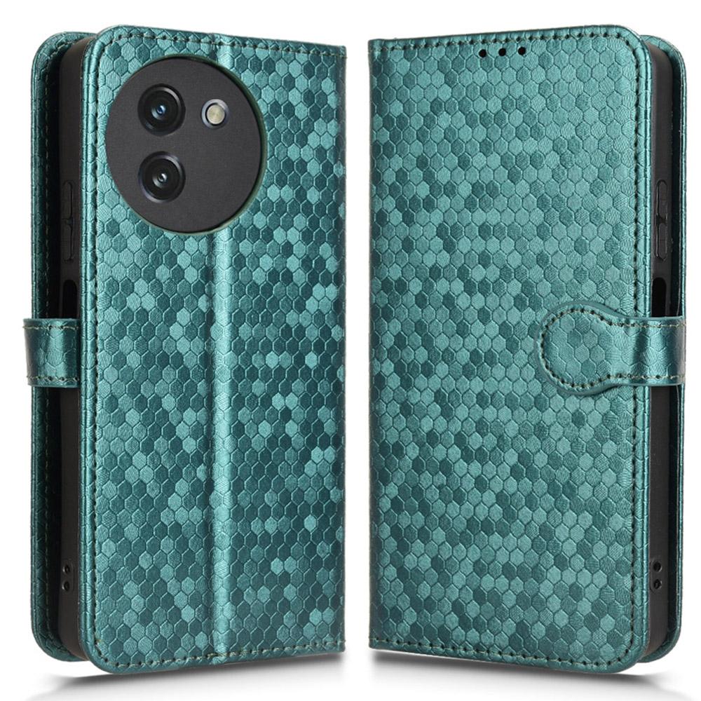 Dla Doogee Note 59 Pro/Note 59 Etui Portfelowe Wytłaczany Wzór Kropki PU Skórzany Pokrowiec na Telefon