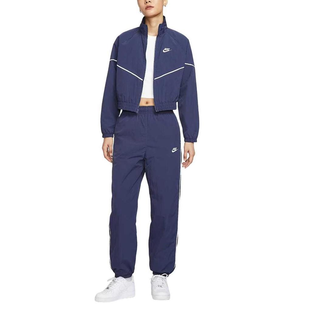 Nike Windrunner Oversized Woven Jacket Midnight Navy Sail For Women IM8028-410