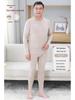 Silk Cashmere Men's Thermal Set: Autumn Round Neck, Slightly Loose Fit, Middle-aged & Elderly Warmth