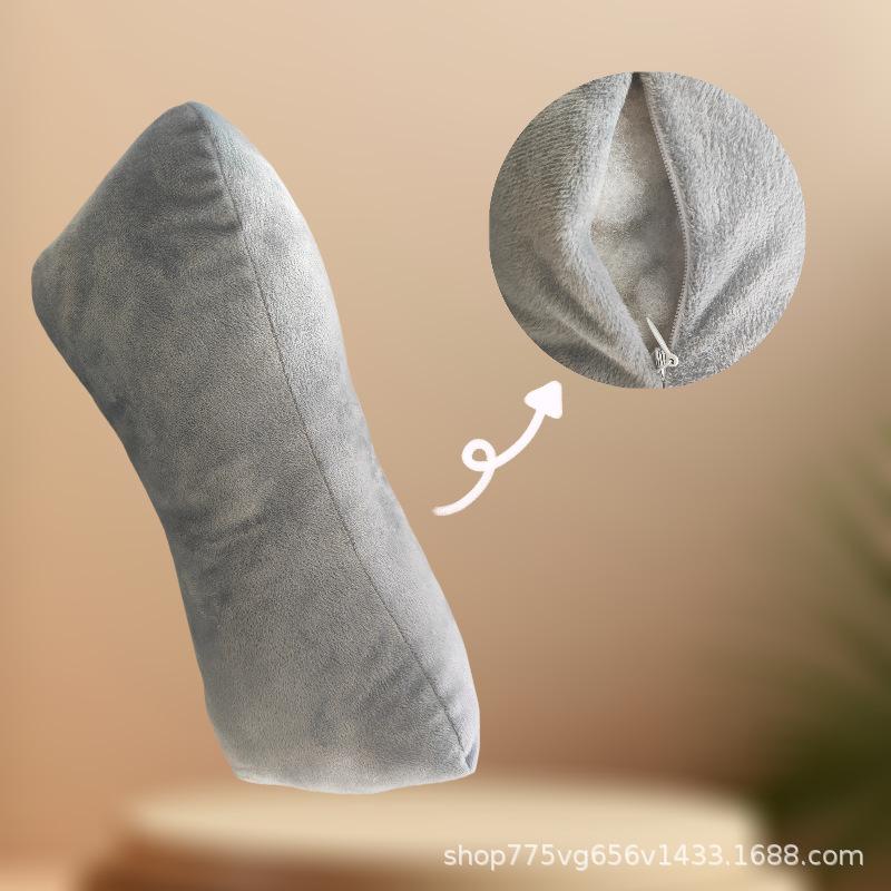 Multifunctional Triangle Pillow for Adults Cervical Spine Support Lumbar Bedside Cushion Nap Pillow Household Essential