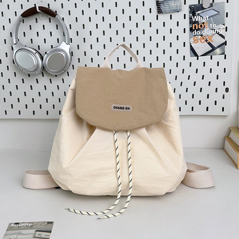 High-End Rucksack für Damen im koreanischen Stil, niedlich, leicht mit Kordelzug, für Pendler und Ausflüge