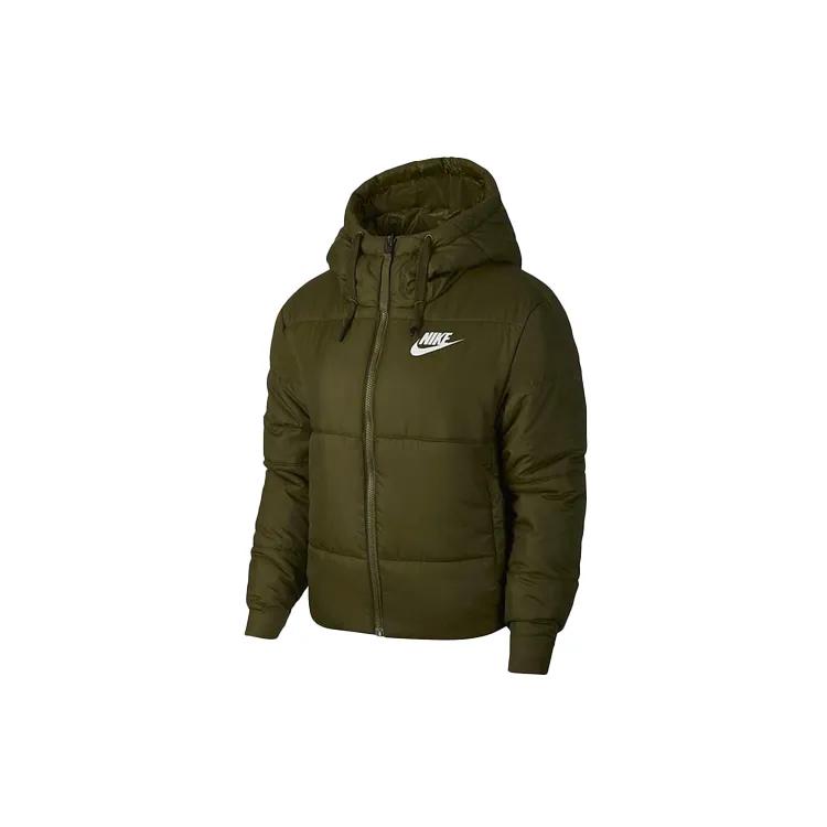 Nike Puffer Jacket Winter Women`s Army