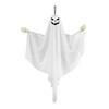 Hanging Ghost Decoration Halloween Outdoor Flying White Cloth Ghost with Bendable Skeleton Hands for Front Porch Yard Tree Decor