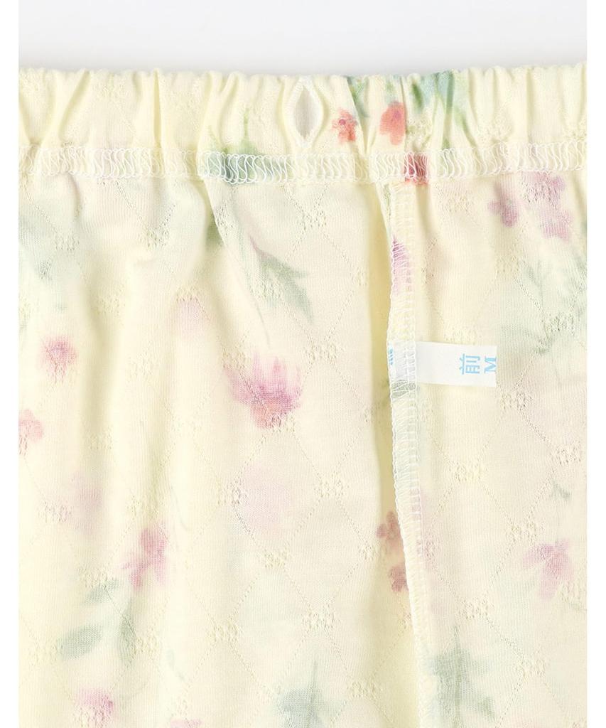 long long cotton blend jacquard jersey CR [Wing/Wacoal] Pajamas, sleeves, pants, (main body), material, EP8073, women's,