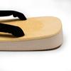 Kyoetsu Geta Sandal Sandals with Sponge and Heimilon Straps (LL (28cm), Black)