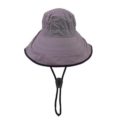 Unisex Wide Brim Sun Protection Bucket Hat - Breathable Summer Outdoor Hat