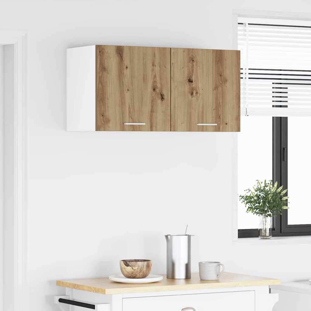 Wall Cabinet Artisan Oak 80 X 31 X 40 Cm Engineered Wood
