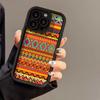 Applicable to iPhone17promax ethnic style mobile phone case Apple 15 all-inclusive 14 fine holes 13/12