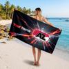 AZ Alkmaar Benutzerdefiniertes Strandtuch, Personalisierter Namens-Textdruck, Fußballlogo Weiches Schnelltrocknendes Handtuch Urlaubsgeschenk