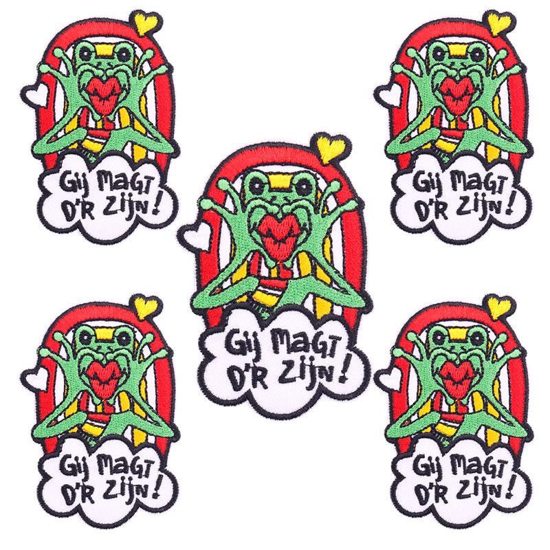 10pcs /Lots Netherland Carnival Patch Netherland Oeteldonk Emblem Full Embroidered Patches Iron On Patches For Clothing Sew Diy 