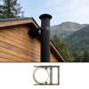Premium 1.8MM Thick Metal Flue Support Attachment Small Style For Wall Mounting Safety