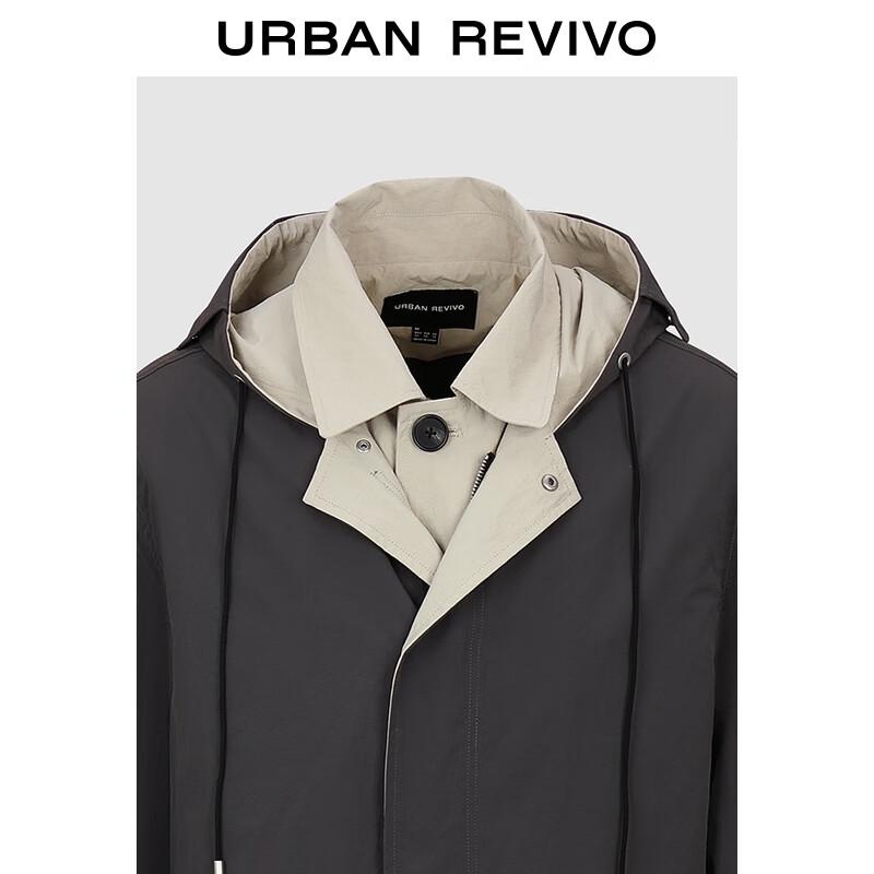 UR Men's Oversized Hooded Workwear Windbreaker Jacket