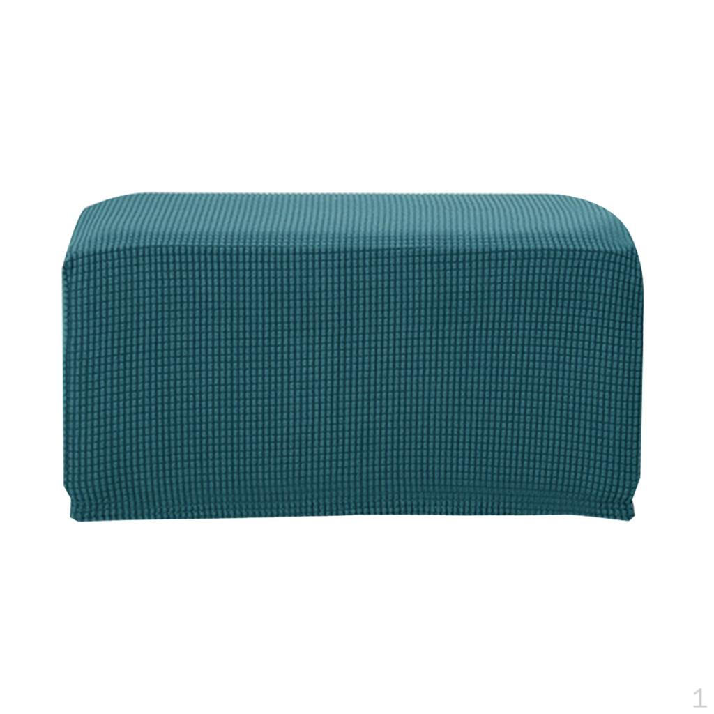 Пуфик для хранения смены обуви Пуфик с мягкой подставкой для ног Сиденье для макияжа Чехол Blue_2