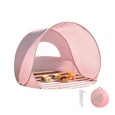 Beach Tent Portable Lightweight Easy Setup Tent Beach Canopy Sun Shade For Family Adults Camping Outdoor Picnic Pool Backyard