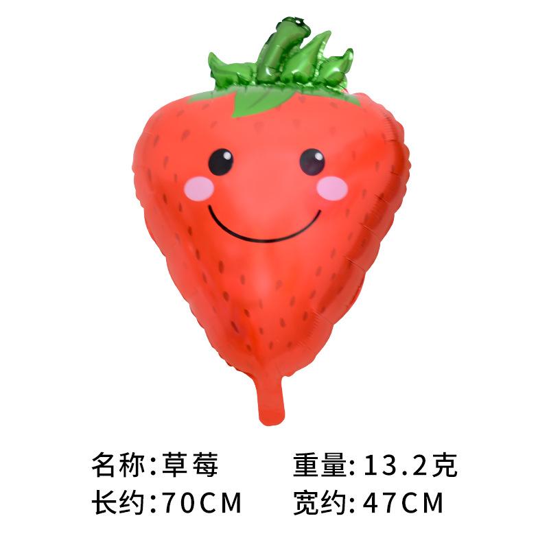 Mexican Summer Party Decorated Fruit Balloon Tropical Cactus Pineapple Watermelon Taco Strawberry Aluminum Balloon