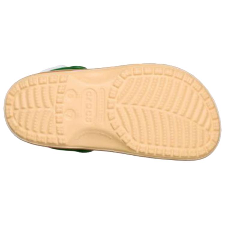 Crocs Krispy Kreme X Classic Clog Glazed Doughnut Unisex Sneakers Tan Green 211443-78Z