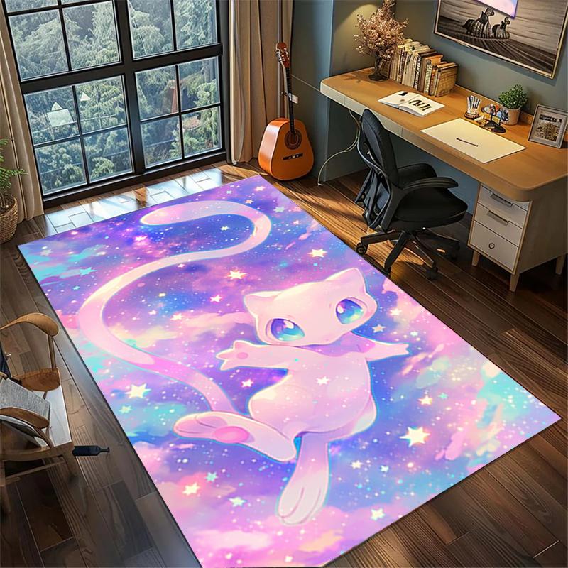"Pokémon" Large Area Rug Carpet Non Slip Washable Floor Mat Gamer Room Bedroom Home Decor—kwq71