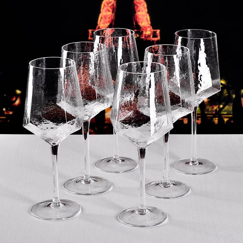 LISM Crystal Ripple Red Wine Glass Set