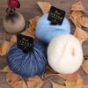 Gold Lurex Mohair Silk Yarn 25g for Knitting Scarves, Gloves, Hats, and Shawls