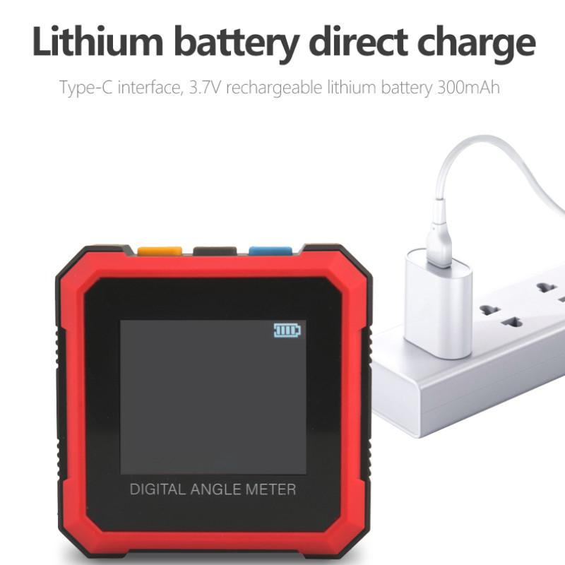 LM320 Series Portable Digital Protractor Electronic Angle Meter Multifunctional Magnetic Inclinometer Angle Tester