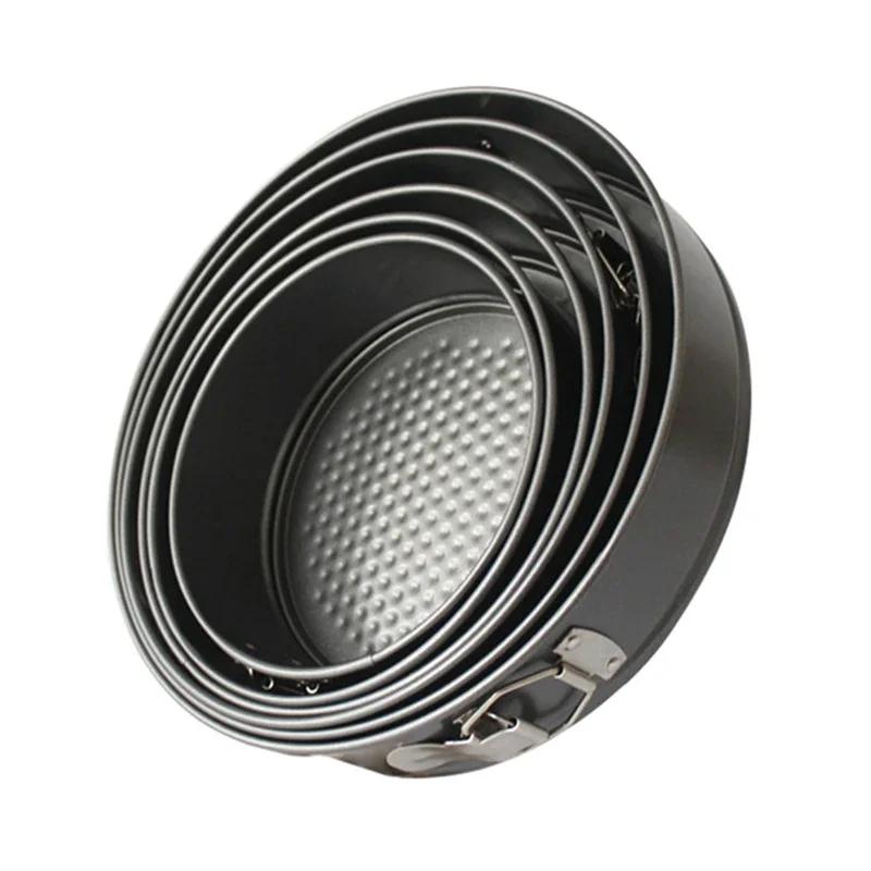 Dortová forma s pružinovým dnem z uhlíkové oceli nepřilnavá nepropustná formy na pečení dortů s odnímatelným dnem kulatá forma pro domácí kuchyni pekárnu