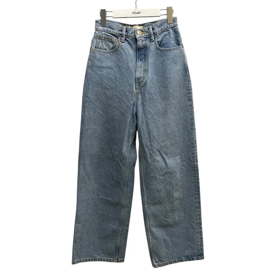 [Price reduction] BLACK by moussy MACHO blue denim denim pants 070HA011-1711 Indigo Size: 23 (Akashi