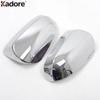 Rearview Mirror Cover Trim For Toyota Vios Yaris Sedan 2013 2014 2015 Chrome Car Exterior Door Side Wing Mirrors Cap Accessories
