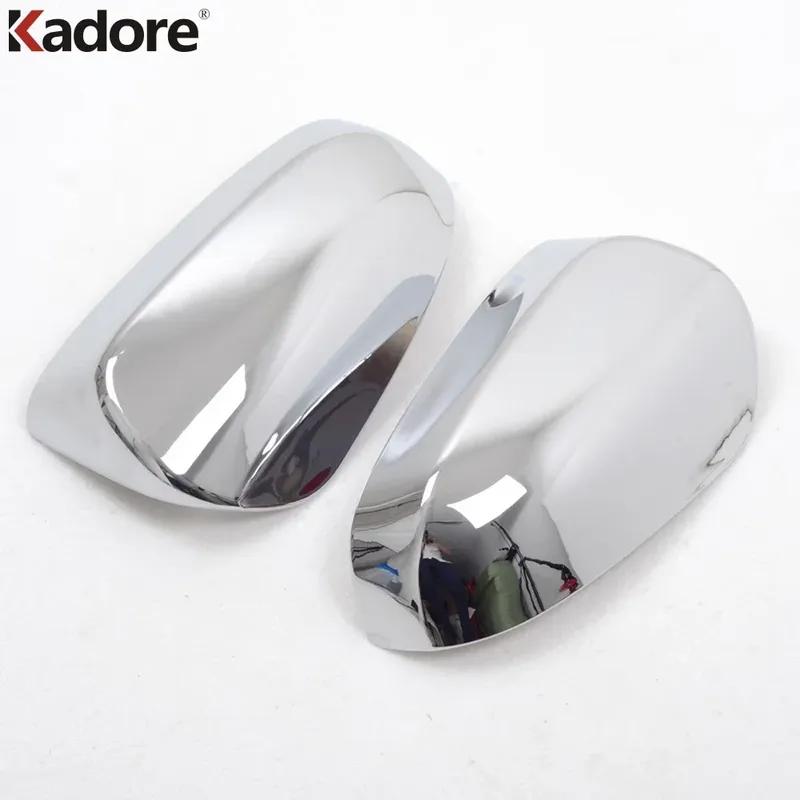 Rearview Mirror Cover Trim For Toyota Vios Yaris Sedan 2013 2014 2015 Chrome Car Exterior Door Side Wing Mirrors Cap Accessories