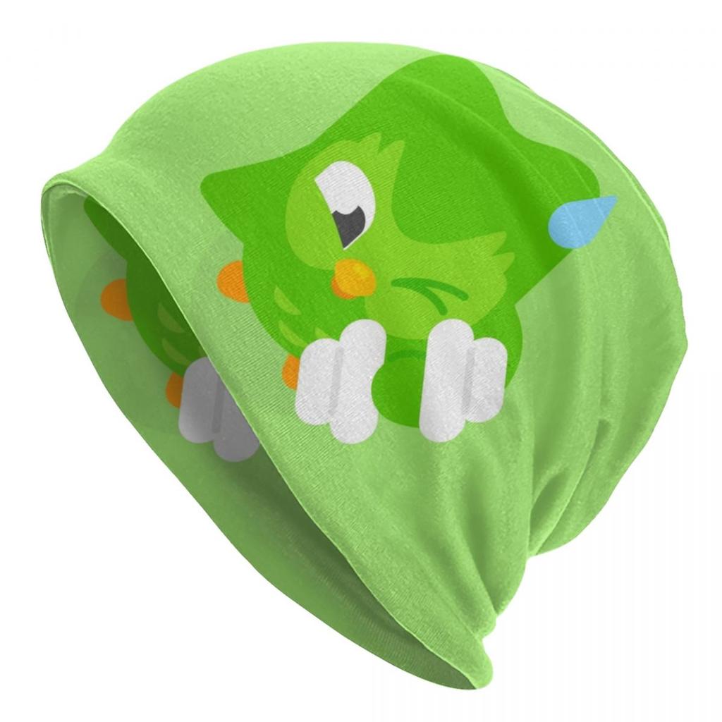 Duolingos Skullies Beanies Caps Unisex Women Unisex Streetwear Winter Warm Knit Hat Adult Bonnet Hats