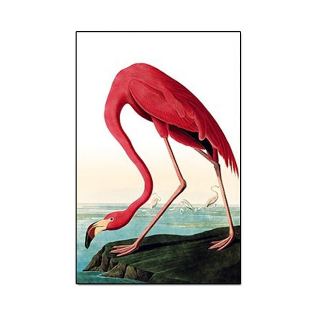 

Картина на холсте, современный скандинавский стиль, пейзажные постеры с животными и принты, настенные панно с фламинго для гостиной Quadro, домашний декор 21cm×30cm NoFrame
