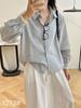 2026 Spring Women's Retro Plaid Long Sleeve Shirt - Fresh, Clean, Casual Japanese Jacket Style