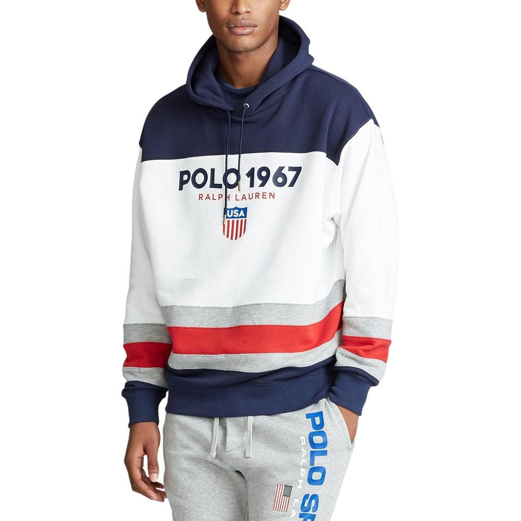 Polo Ralph Lauren Logo Appliqué Pullover Hoodie Long Sleeve Sweatshirt Men Hoodies 710781175-001