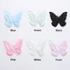 10 Stück Stickerei Spitze Schmetterling Aufnähen Aufbügeln Aufnäher Abzeichen Hochzeit Brautkleid Bestickte Applikation Basteln DIY Nähzubehör