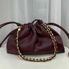 New Luojia High-quality Cloud Bag Pleated Sweet Drawstring Blessing Single-shoulder Cross-body Female