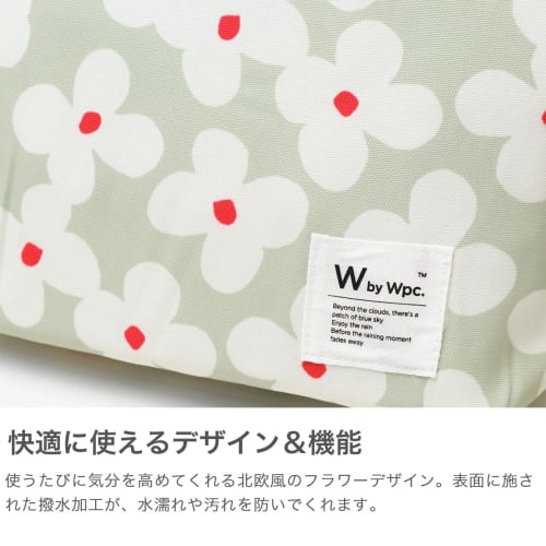 Wpc. Patterns Insulated Lunch Bag, Peony Design, Red, Women's, Aluminum Fabric, Ice Pack Pocket, Insulated, Holds 500ml PET Bottles, Stylish and Cute,