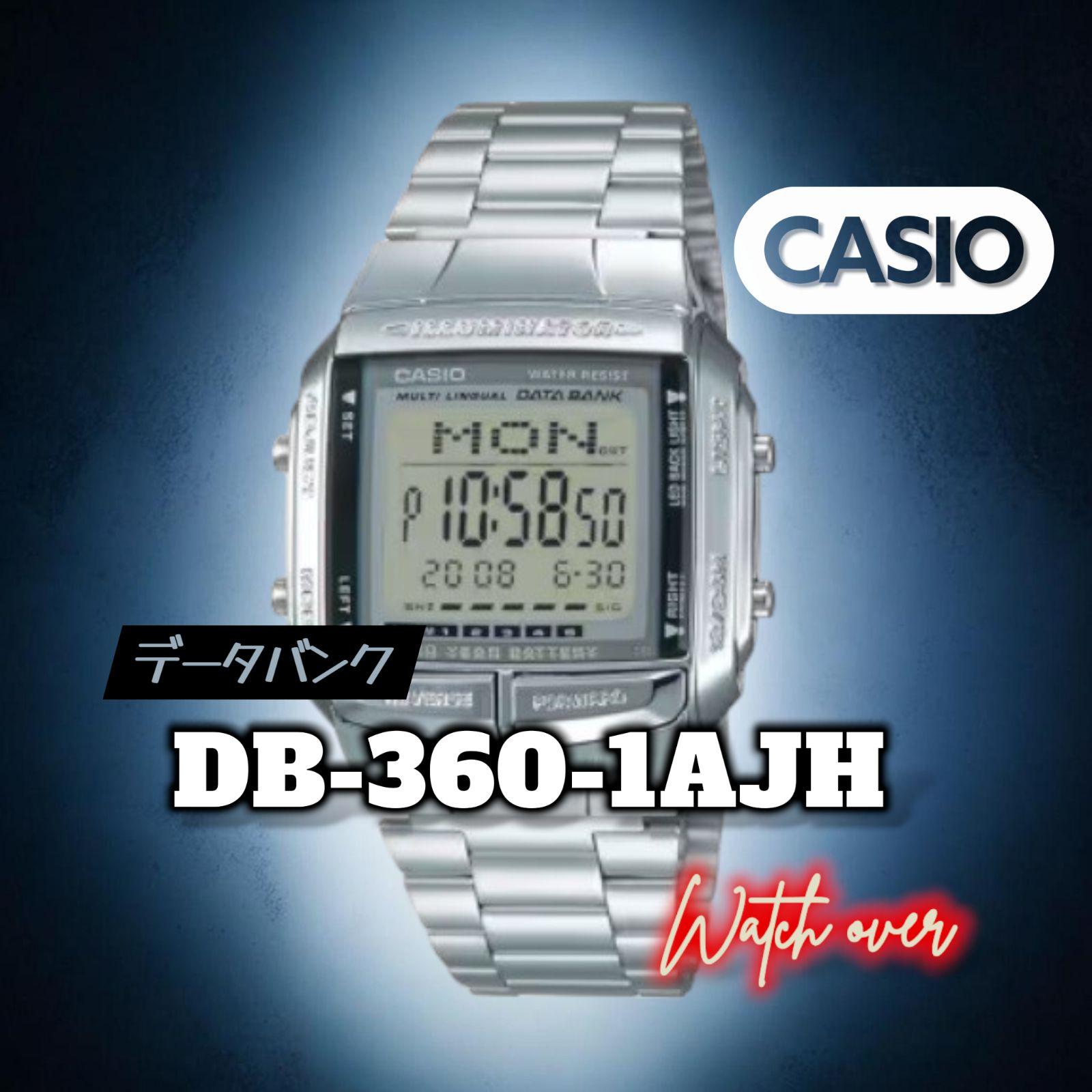 Used New Genuine Data Bank CASIO Chipkashi Casio Casio DB-360-1AJH Silver Retro Digital Watch Cheap Casio