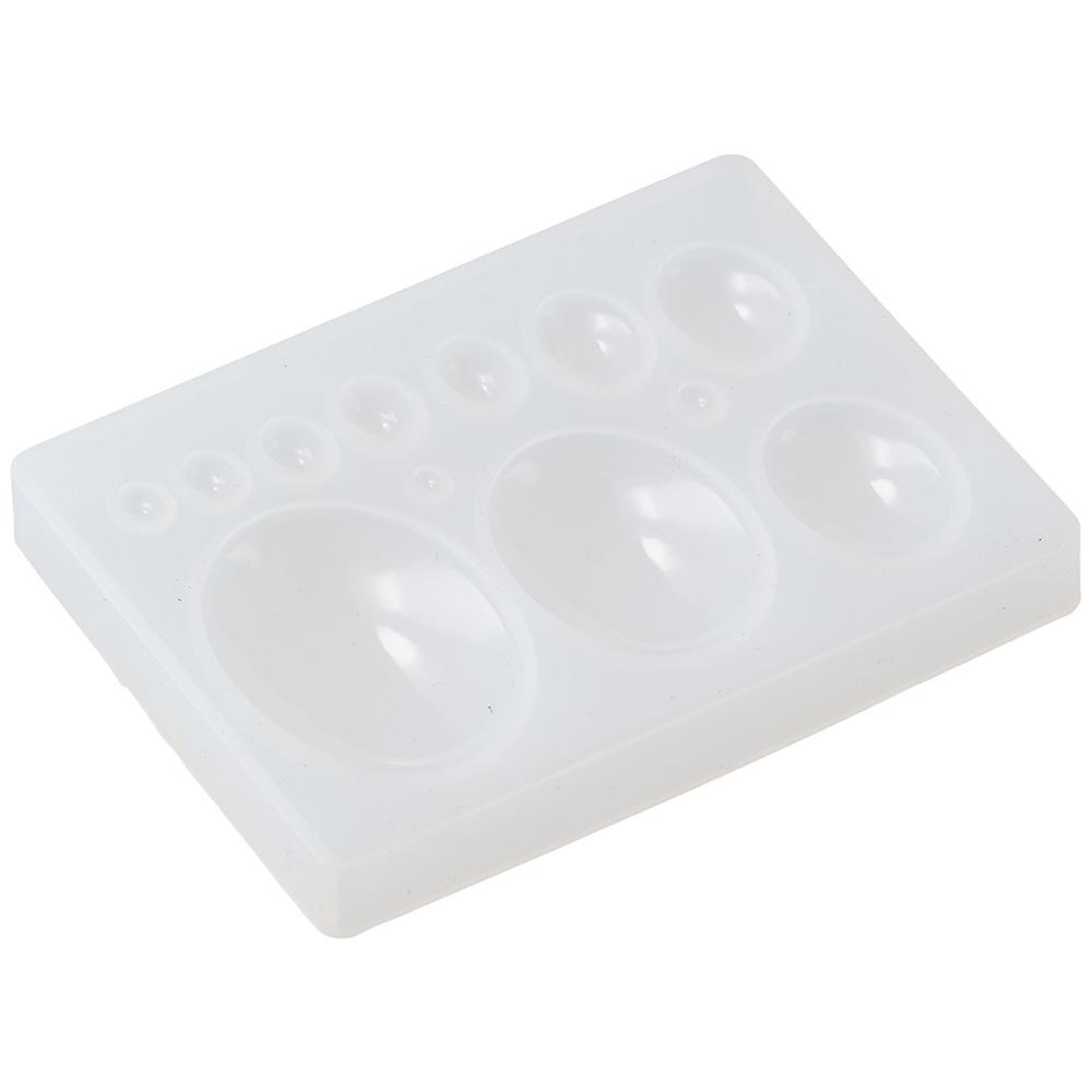 8.5*6.5*1CM Silikonové Oválné Pryskyřičné Formy Bílé 12 Dutinek Náušnice Silikonové Formy DIY Řemeslný Přívěsek