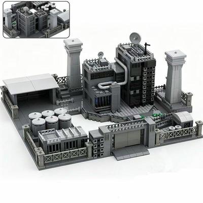 World War Army Military Soldiers Space Base Oil Base Central Control Building Assemble Building Blocks Bricks Toys Gift