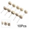Accessory Cloth Polishing Cotton Wheel+metal Handle Rotary Tool