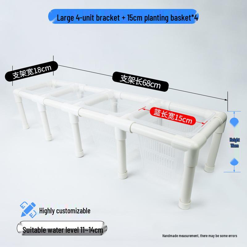 Hydroponic Plant Basket for Aquatic Tanks - Pothos Holder & Landscaping Decor