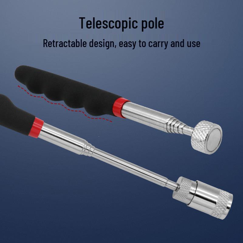 Telescopic Magnetic Pickup Rod with LED Light