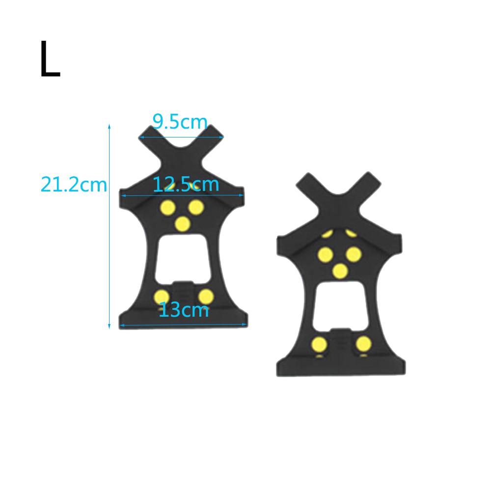 1 Pair 10 Studs Hiking Covers Anti-slip Snow Shoes Spikes Anti-Skid Ice Gripper Cleats Crampons