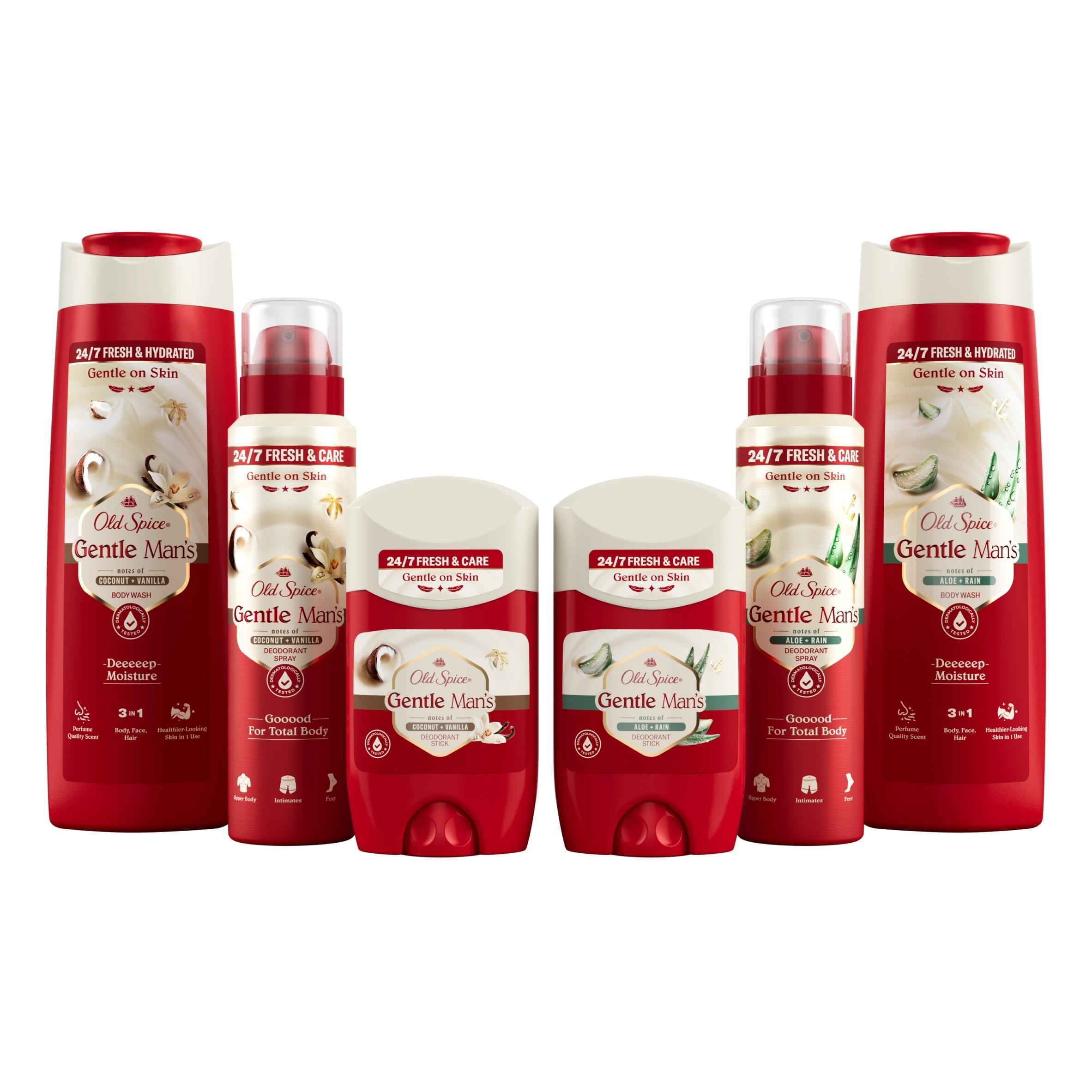 Old Spice Gentle Man Aloë + Regen 3-in-1 Douchegel En Shampoo 400ml S