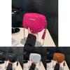 Trendy Simple Solid Color Small Round Bag Fashionable Chic Crossbody For Women