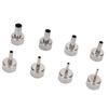 8pcs Heat Gun Nozzles Professional Hot Air Gun Soldering Station Nozzle Tool for 850 850A 852 852D 852D Air Pump Hot Air Welding Station