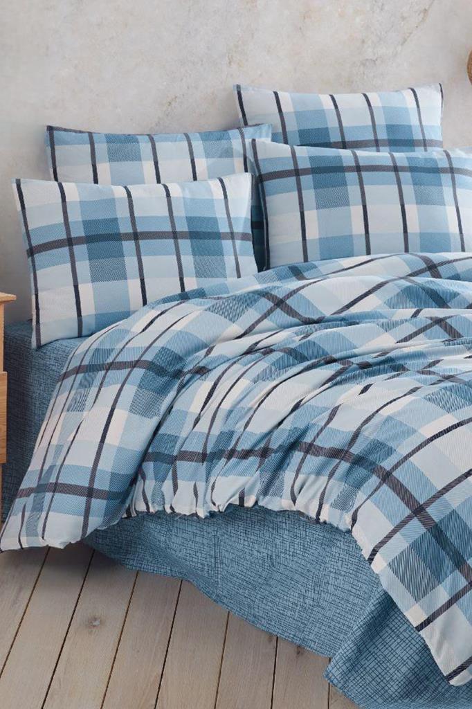 

Selale Ranforce Duvet Cover Set, Duvet Cover 200x220, Sheet 240x260, Double Size, Full Size