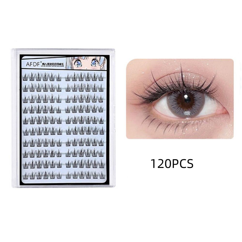 Lashes Extension False Cluster Eyelashes Fluffy Adhesive Fake Eyelashes Makeup Tool