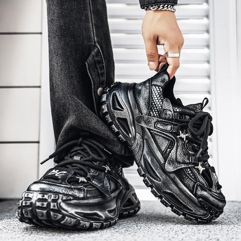 ins catwalk student sneakers platform heightened breathable dad shoes comfortable running shoes autumn
