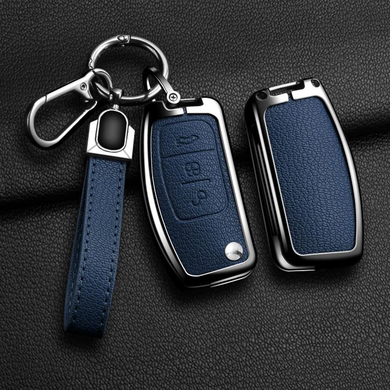 Interior Mouldings New Car Key Case Cover Keychain Protector Shell Fob Holder For Ford Focus 2 MK2 Fiesta Mondeo Galaxy Falcon T